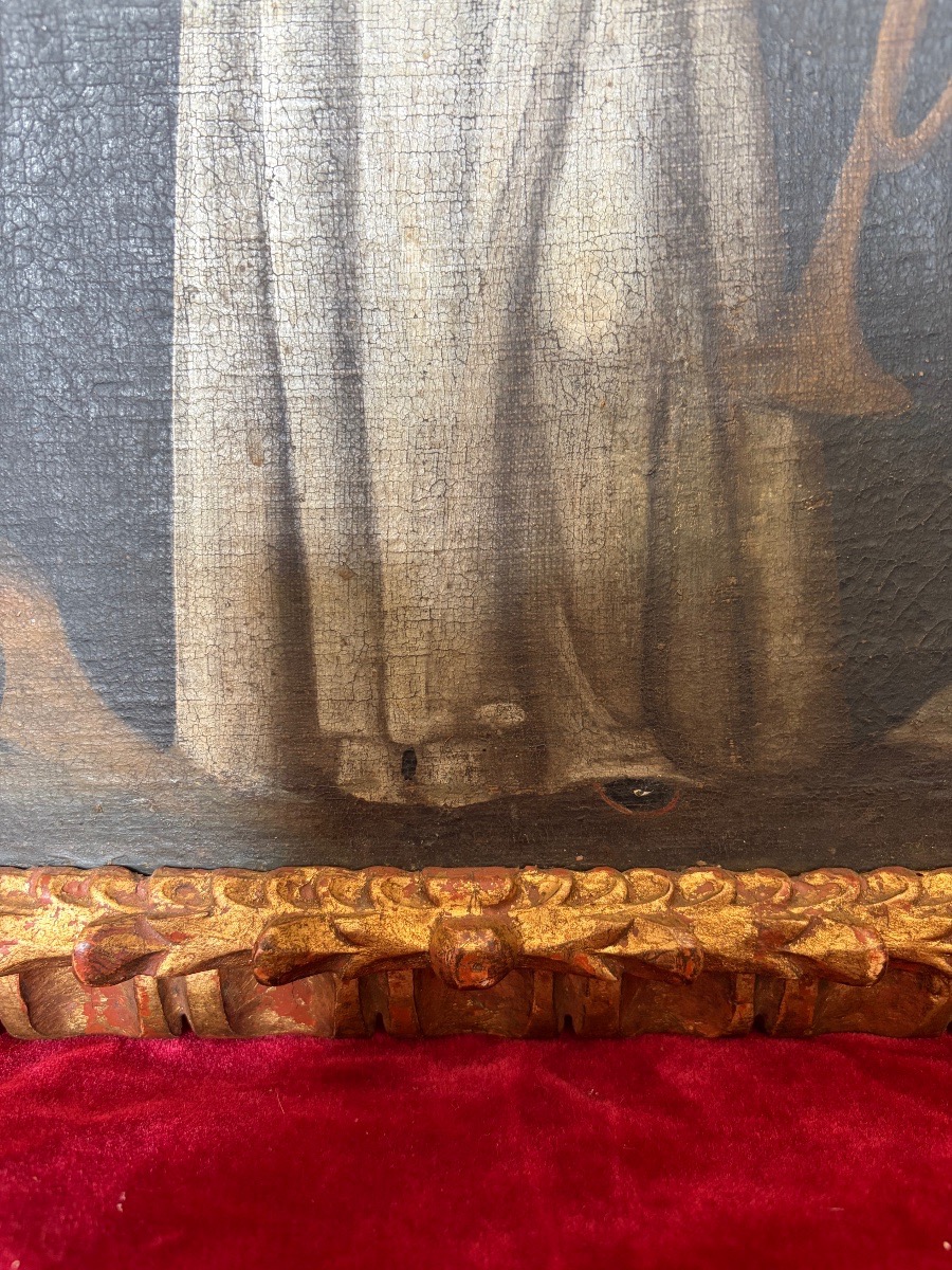 Peinture religieuse XVIII ème -photo-3