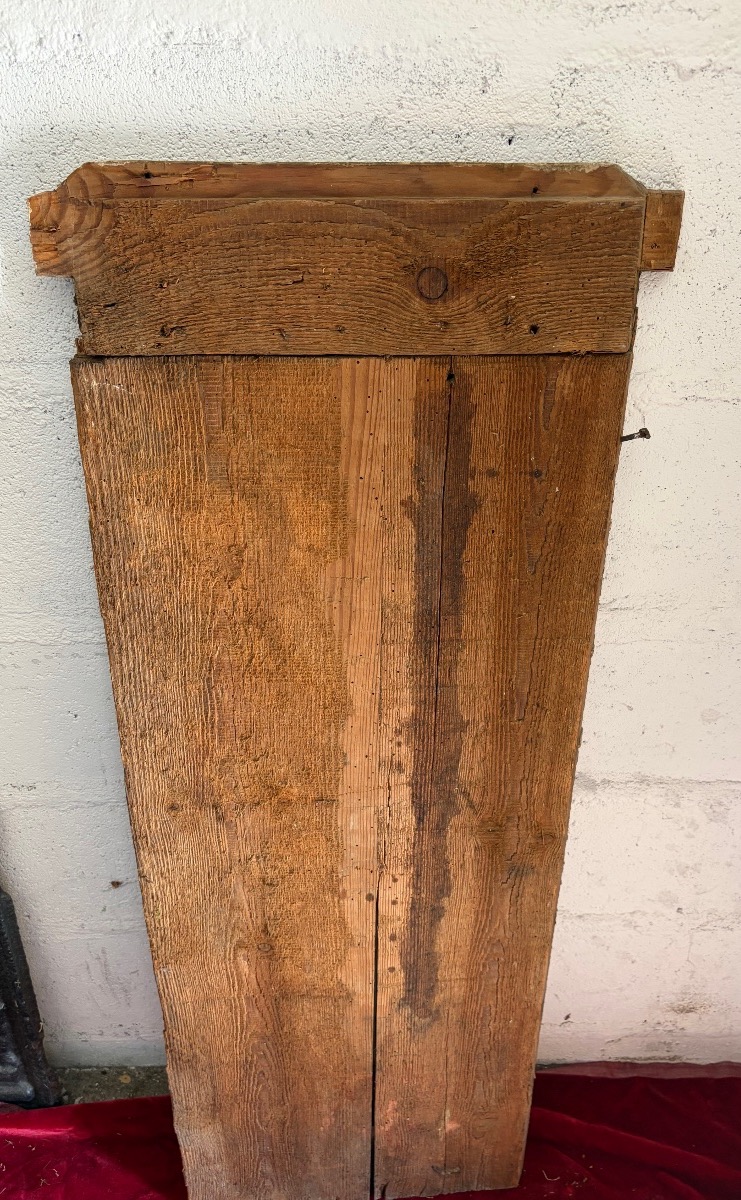 Élément de boiseries en bois résineux XVIII ème-photo-4