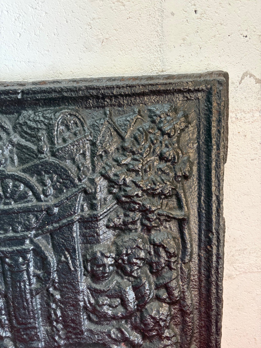 Plaque de fourneau en fonte de fer-photo-4