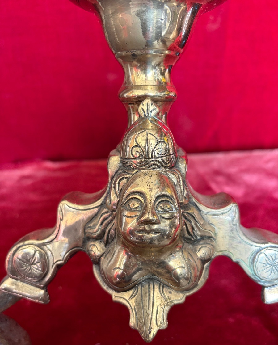 Pair Of 17th-century Andirons Known As “marmouset”-photo-3