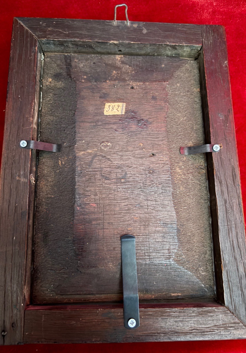 Huiles sur panneau XIX ème-photo-6