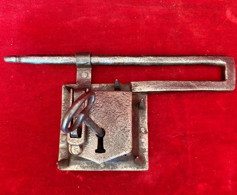 Padlock With A Spring Latch 