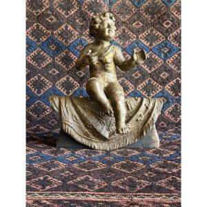 19th-century Bronze Putto
