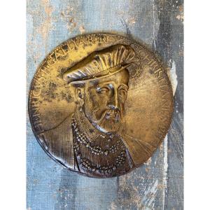 Bronze Medal Of Henry Ii, King Of France