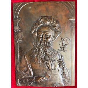 Plaque de bronze d’époque XIX ème