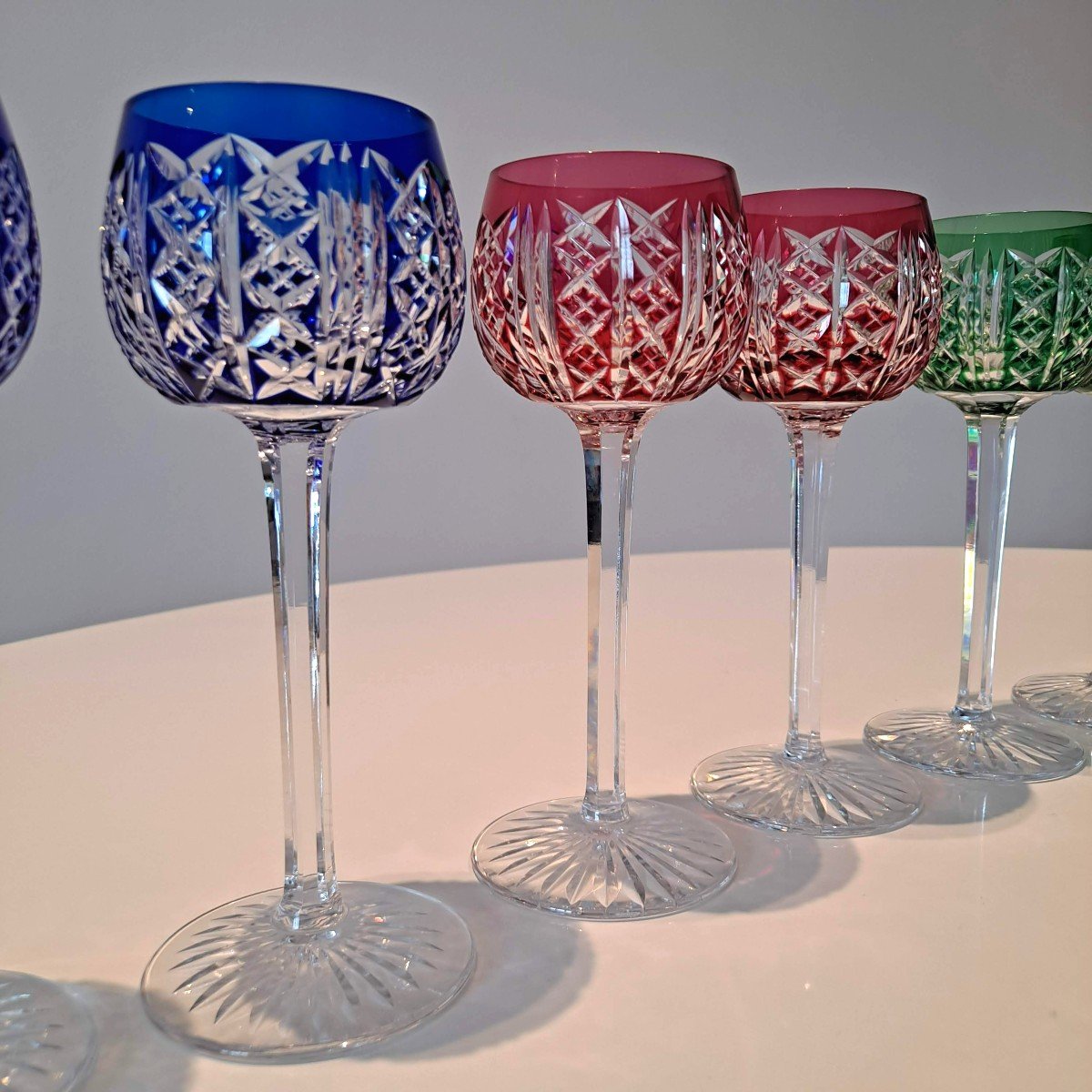 Saint Louis Crystal Colored Glasses-photo-2