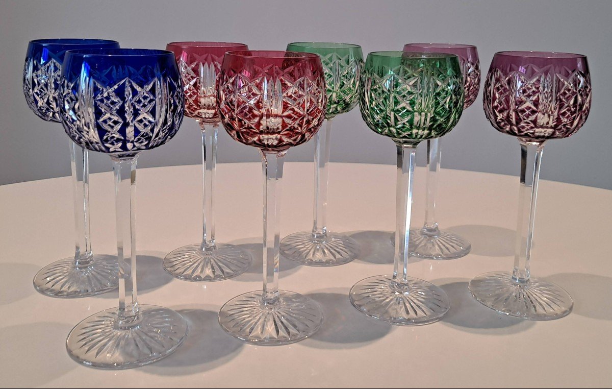 Saint Louis Crystal Colored Glasses-photo-2