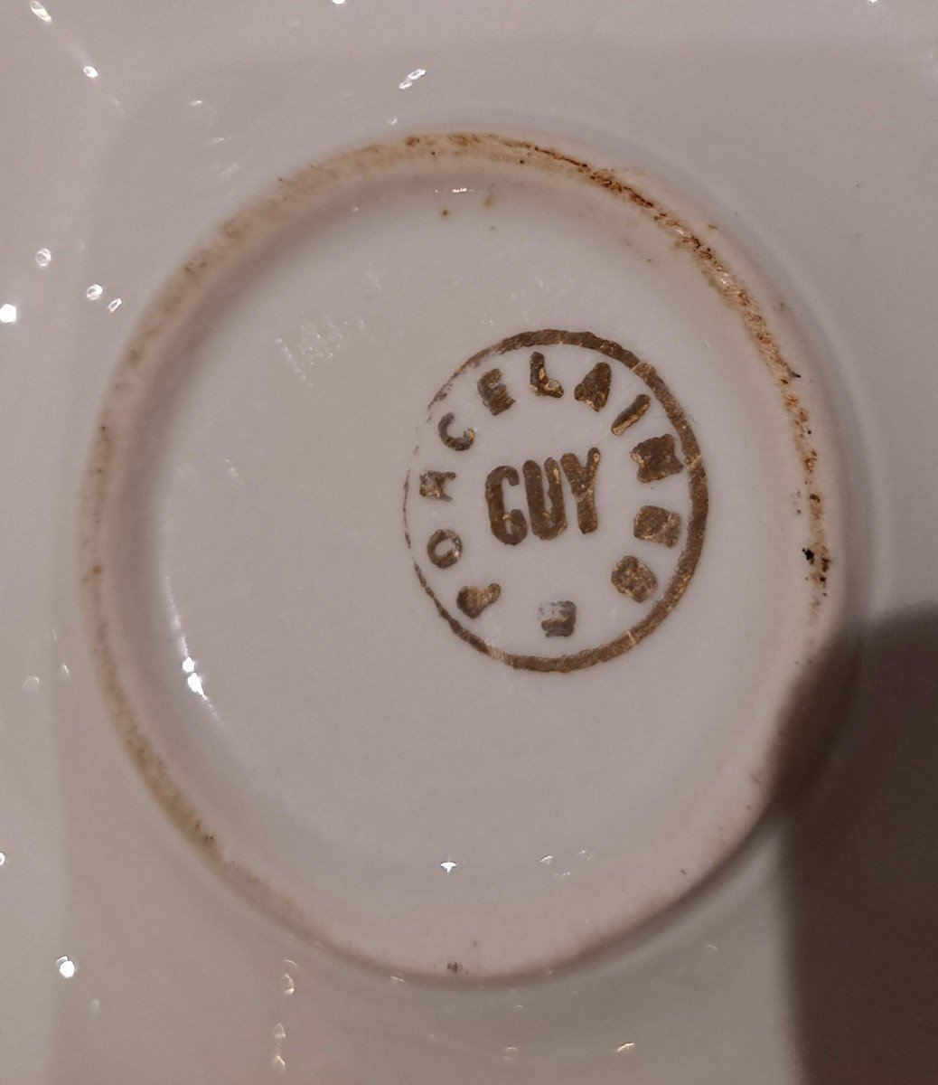 Service à Coquillages en porcelaine irisée (12 Assiettes)-photo-2