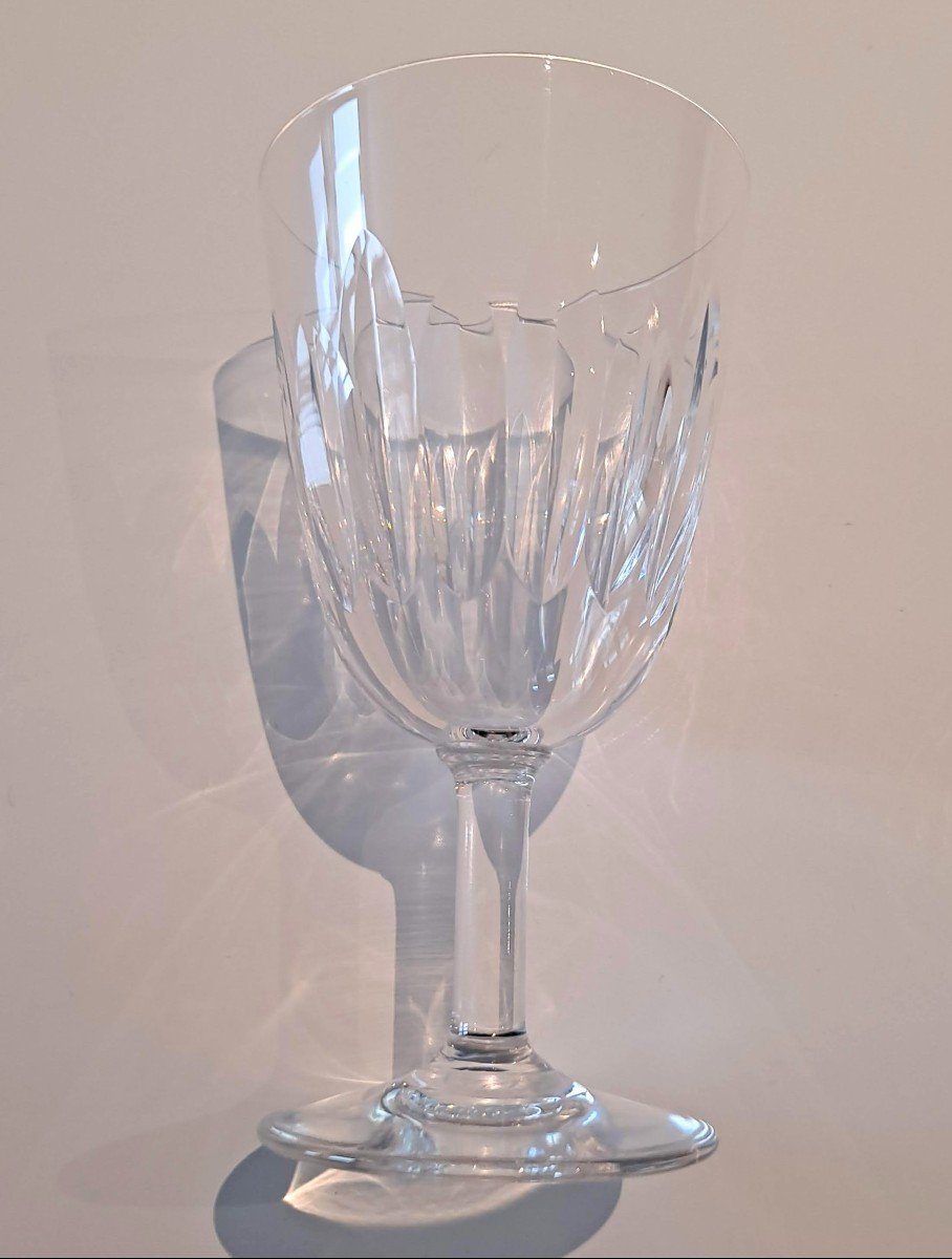 8 Baccarat Crystal Wine Glasses-photo-2