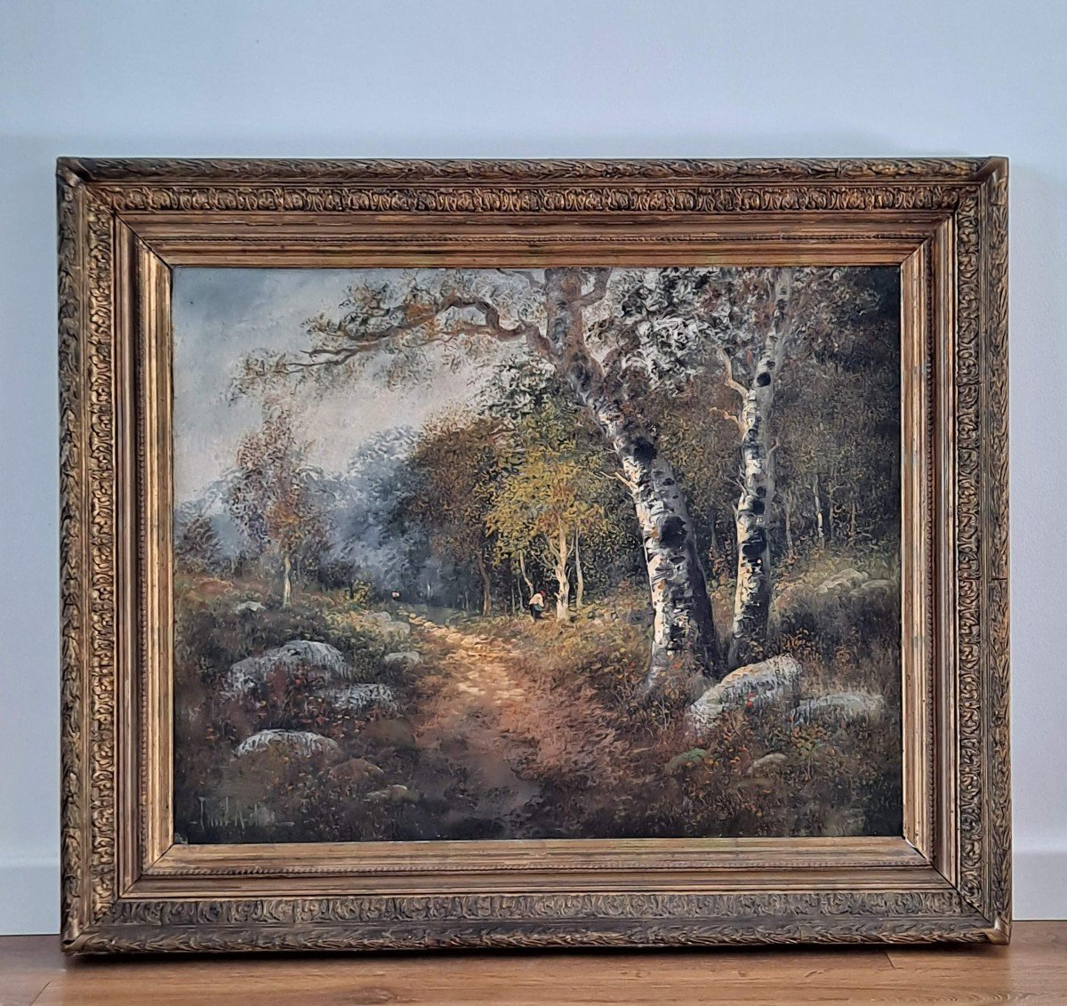 Oil On Canvas By Paul Astier Late 19th Century