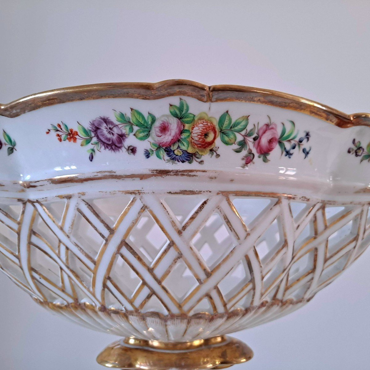 Large 19th Century Paris Porcelain Cup-photo-2