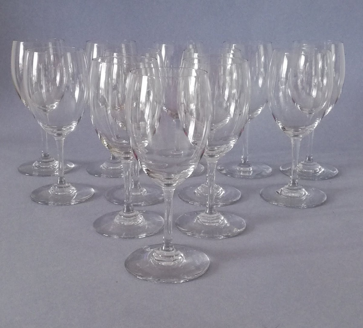 12 Large Baccarat Glasses, Brion High Model No. 2