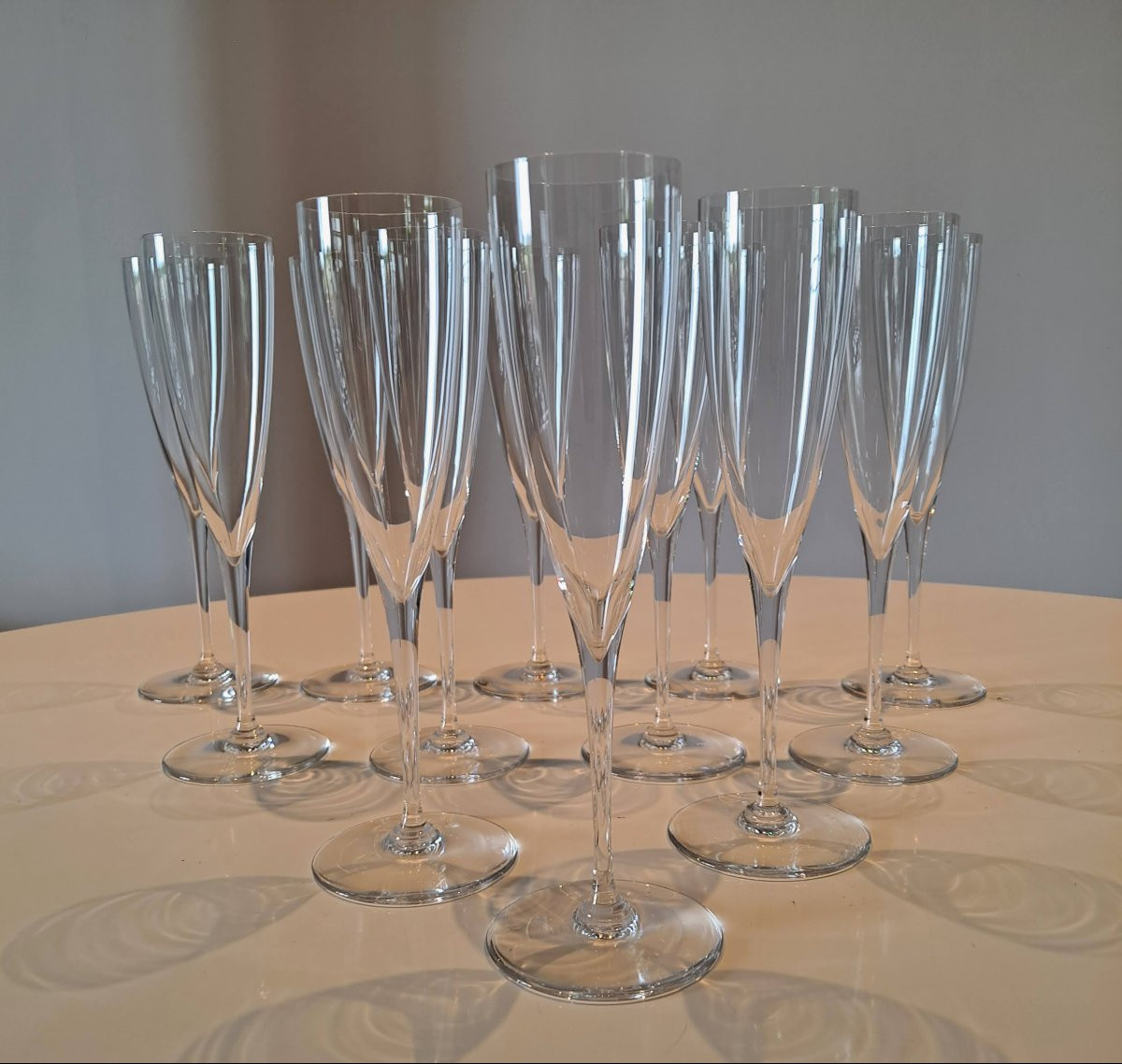 Set Of 36 Baccarat Dom Perignon Glasses-photo-3