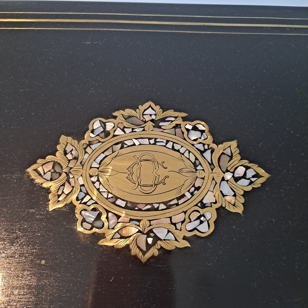 Cave à liqueur Napoléon III verrerie complète Baccarat-photo-8