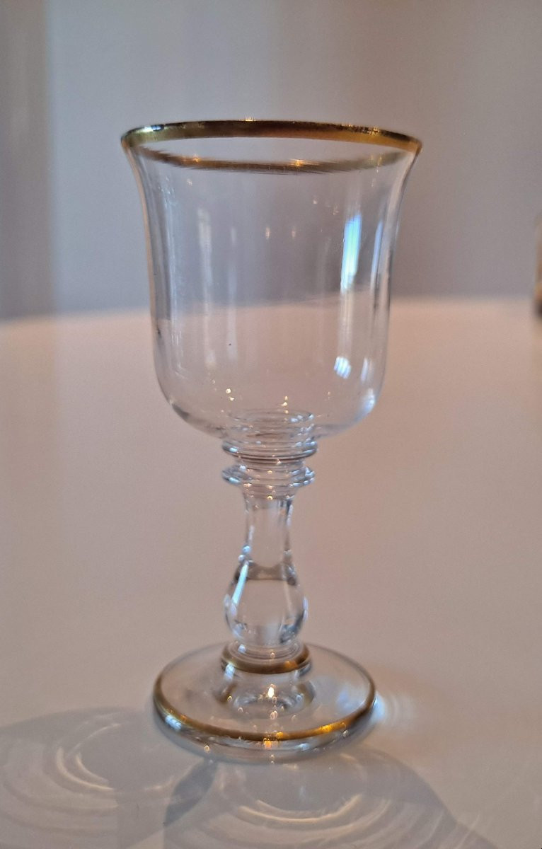 Napoleon III Liqueur Cellar In Blackened Wood Complete Glassware-photo-3