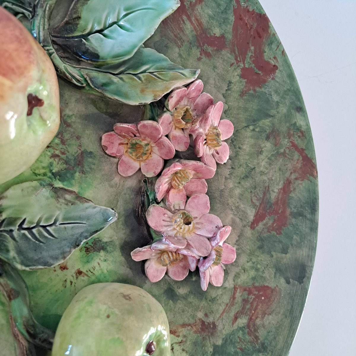 Longchamp Barbotine Dish With Apple Decoration -photo-3