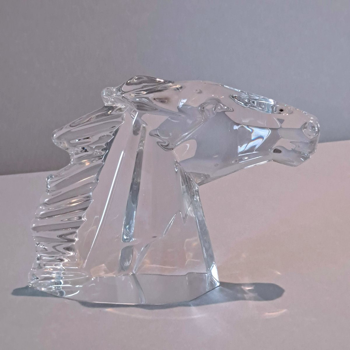 Tête de cheval cristal DAUM-photo-2