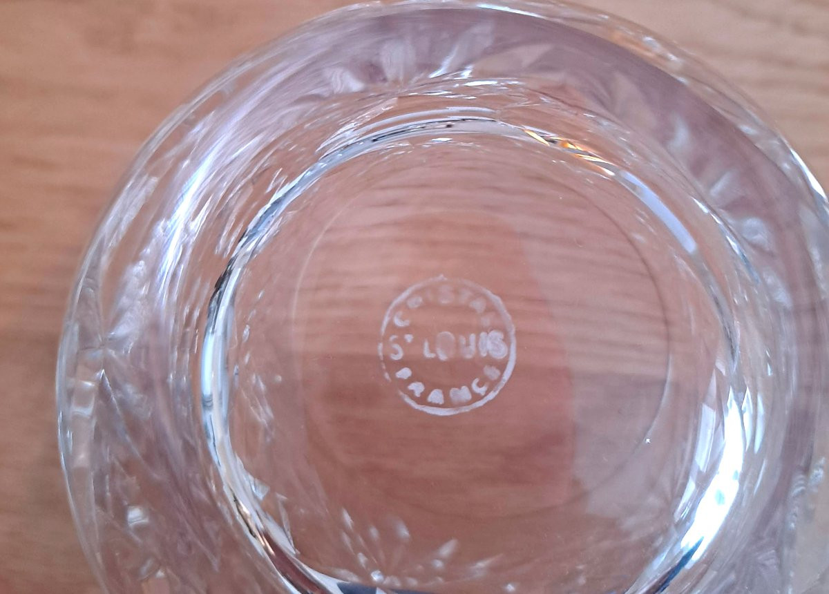 6 Verres Whisky en cristal de Saint Louis modèle Chantilly-photo-2
