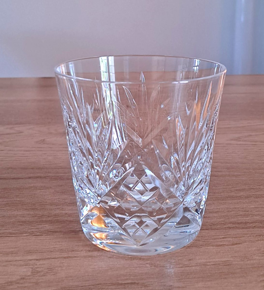 6 Verres Whisky en cristal de Saint Louis modèle Chantilly-photo-3