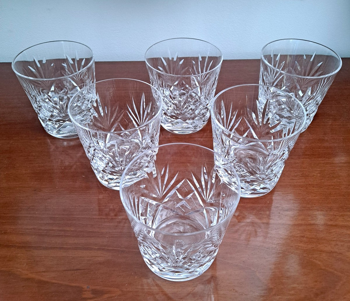 6 Verres Whisky en cristal de Saint Louis modèle Chantilly