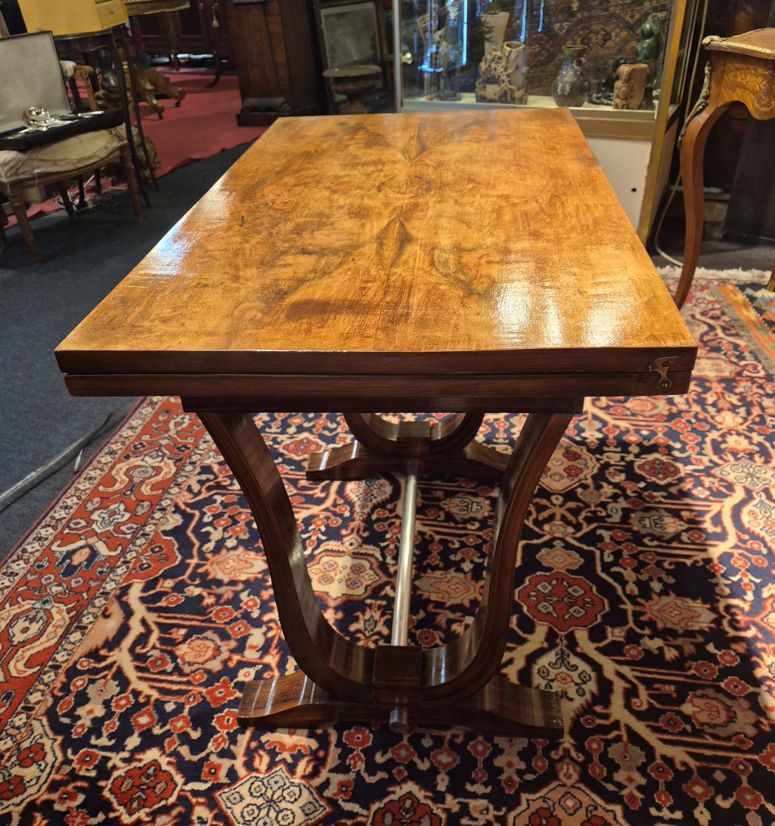 Console formant table d'appoint années 40-photo-2