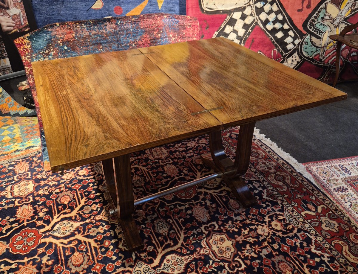 Console formant table d'appoint années 40-photo-4