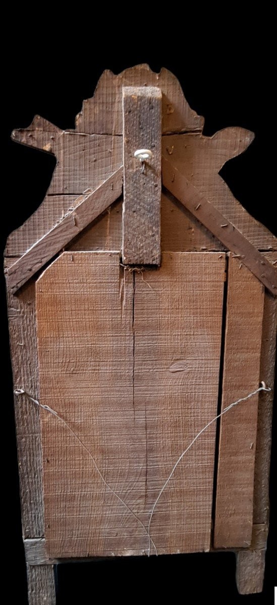 Petit Miroir De Style Louis XVI Bois Sculpté Et Doré-photo-3