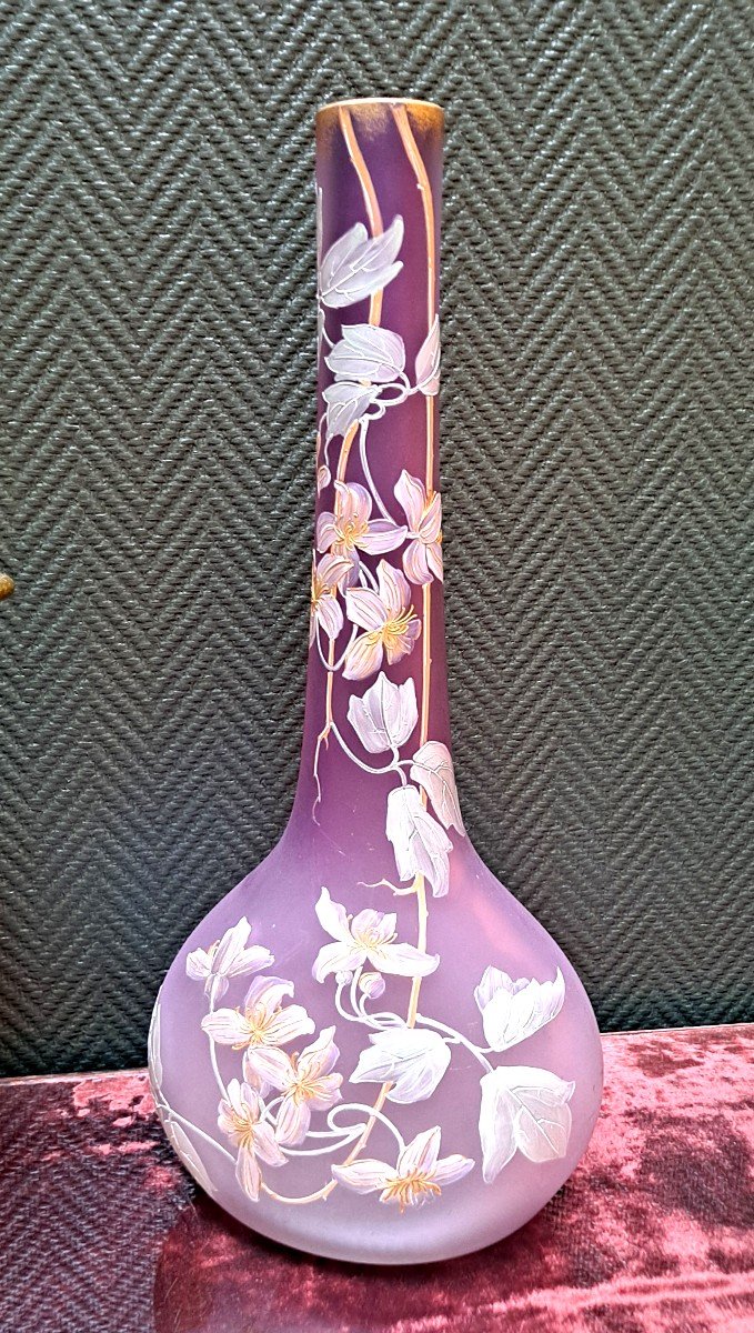 Vase Soliflore Pâte De Verre 49 cm-photo-1