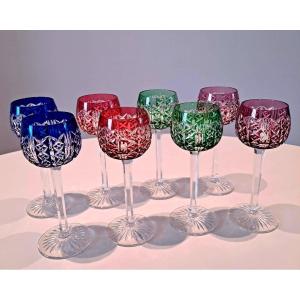 Saint Louis Crystal Colored Glasses