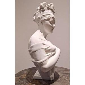 Juliette Récamier Bust In Biscuit