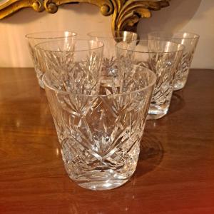 6 verres à whisky modèle Chantilly de Saint Louis
