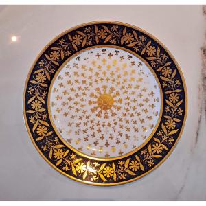 Assiette en porcelaine de Sèvres Service capraire début XIXème
