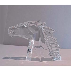Tête de cheval cristal DAUM