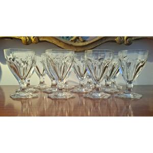 Set Of 12 Crystal Port Glasses