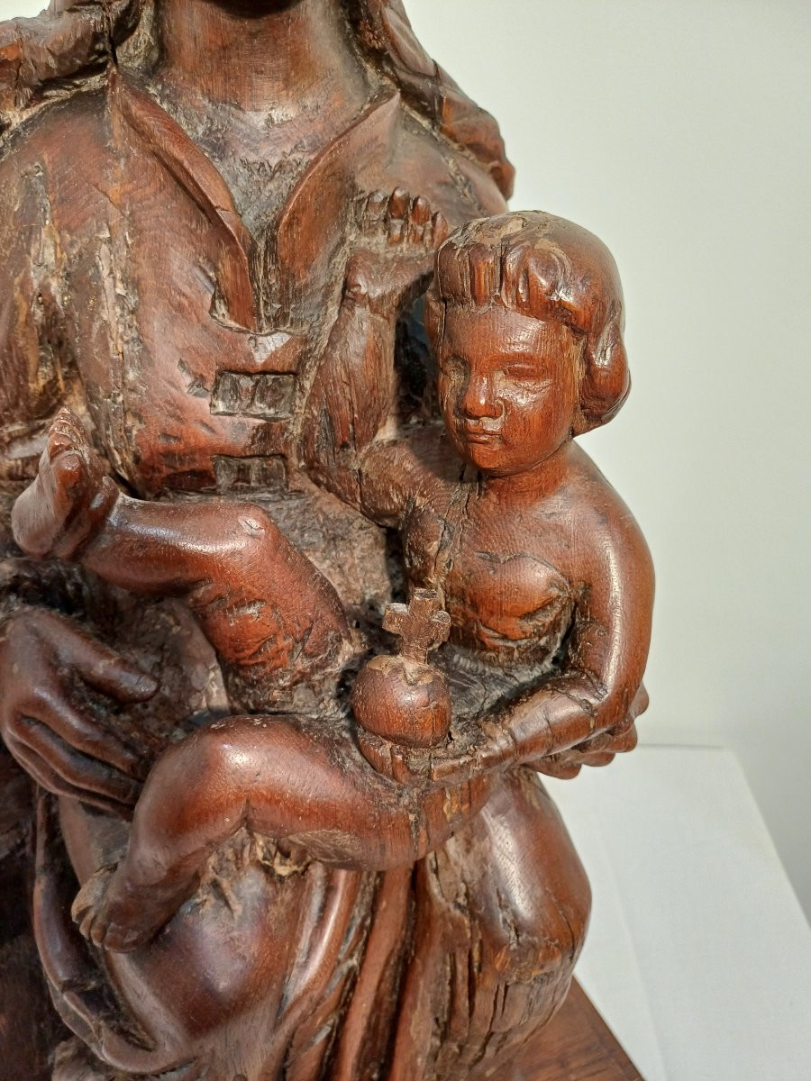 Sainte Vierge et l enfant sur son trône -photo-5