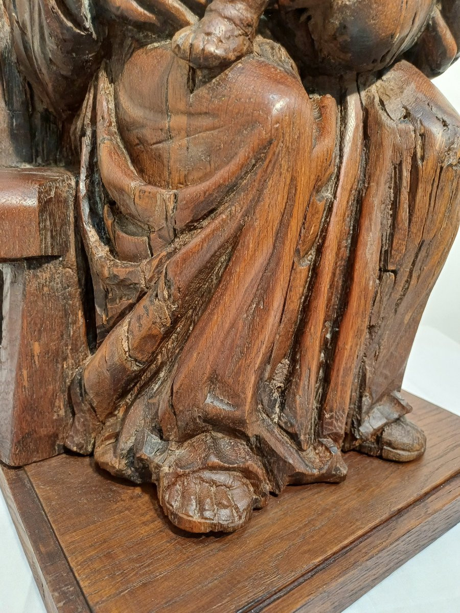 Sainte Vierge et l enfant sur son trône -photo-6