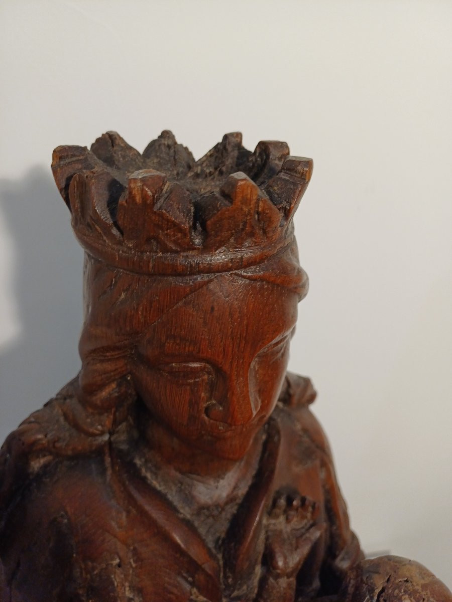 Sainte Vierge et l enfant sur son trône -photo-7