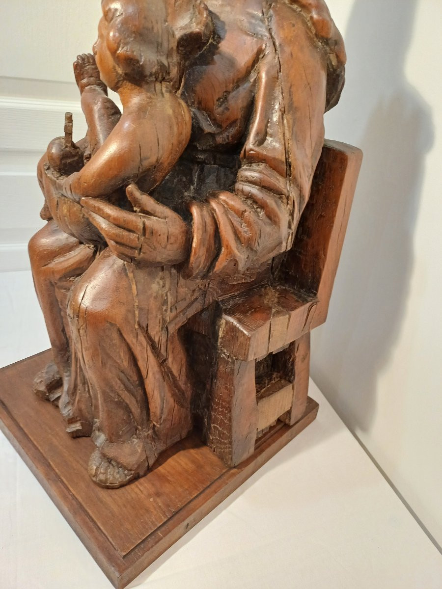 Sainte Vierge et l enfant sur son trône -photo-8