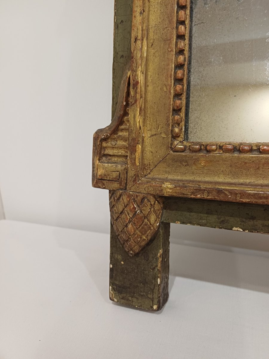 Louis XVI Gilded Mirror, 18th Century-photo-4