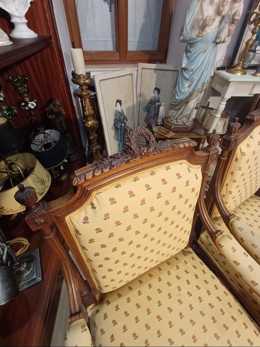 Pair Of Louis XVI Armchairs -photo-4