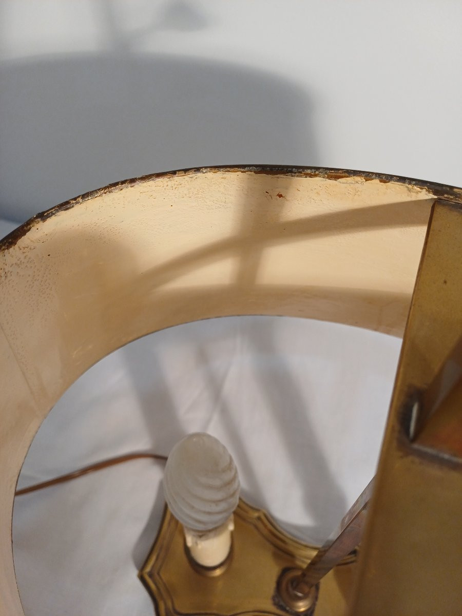 Lampe Bouillotte 2 Feux signé HM-photo-5