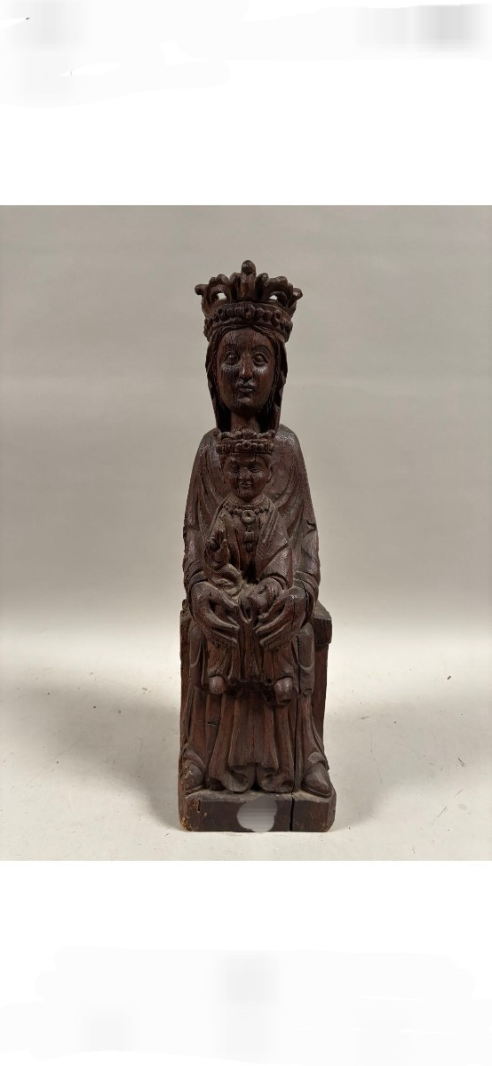 Virgin And Child Crowned On Her Throne 