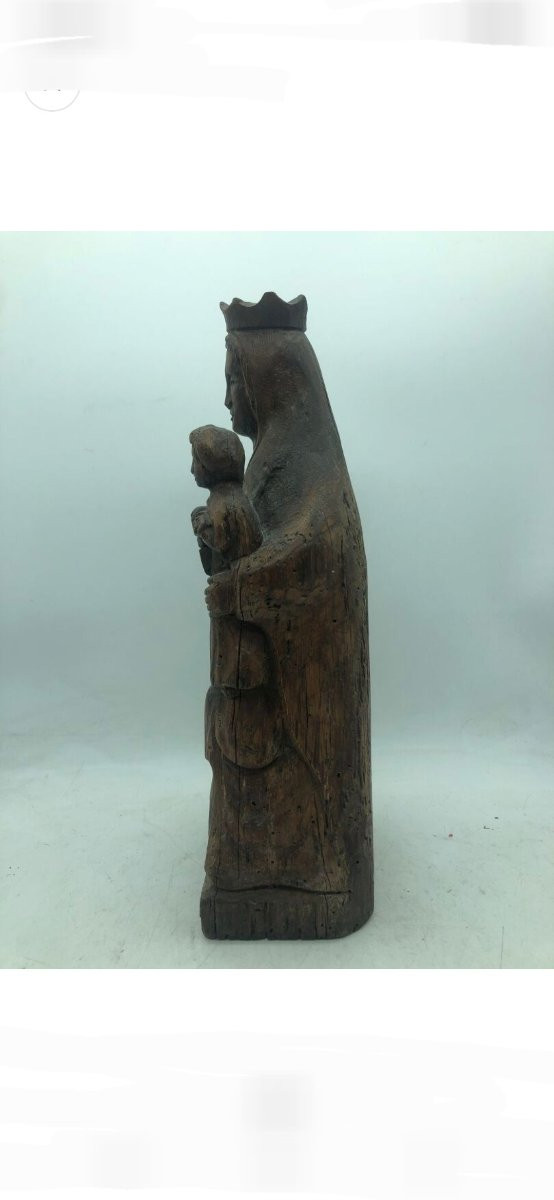 Vierge couronnée à l'enfant sur son trône -photo-3