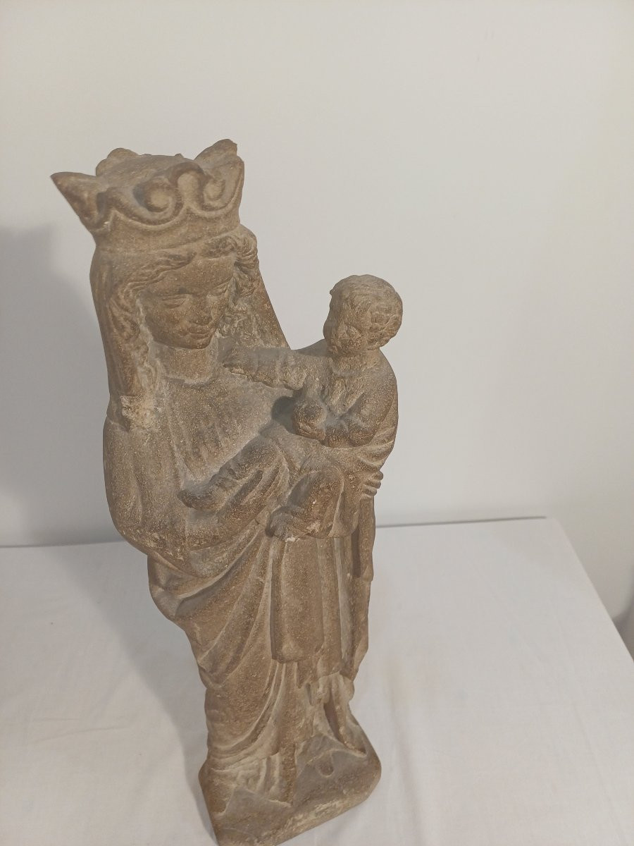 Vierge couronnée à l'enfant -photo-4