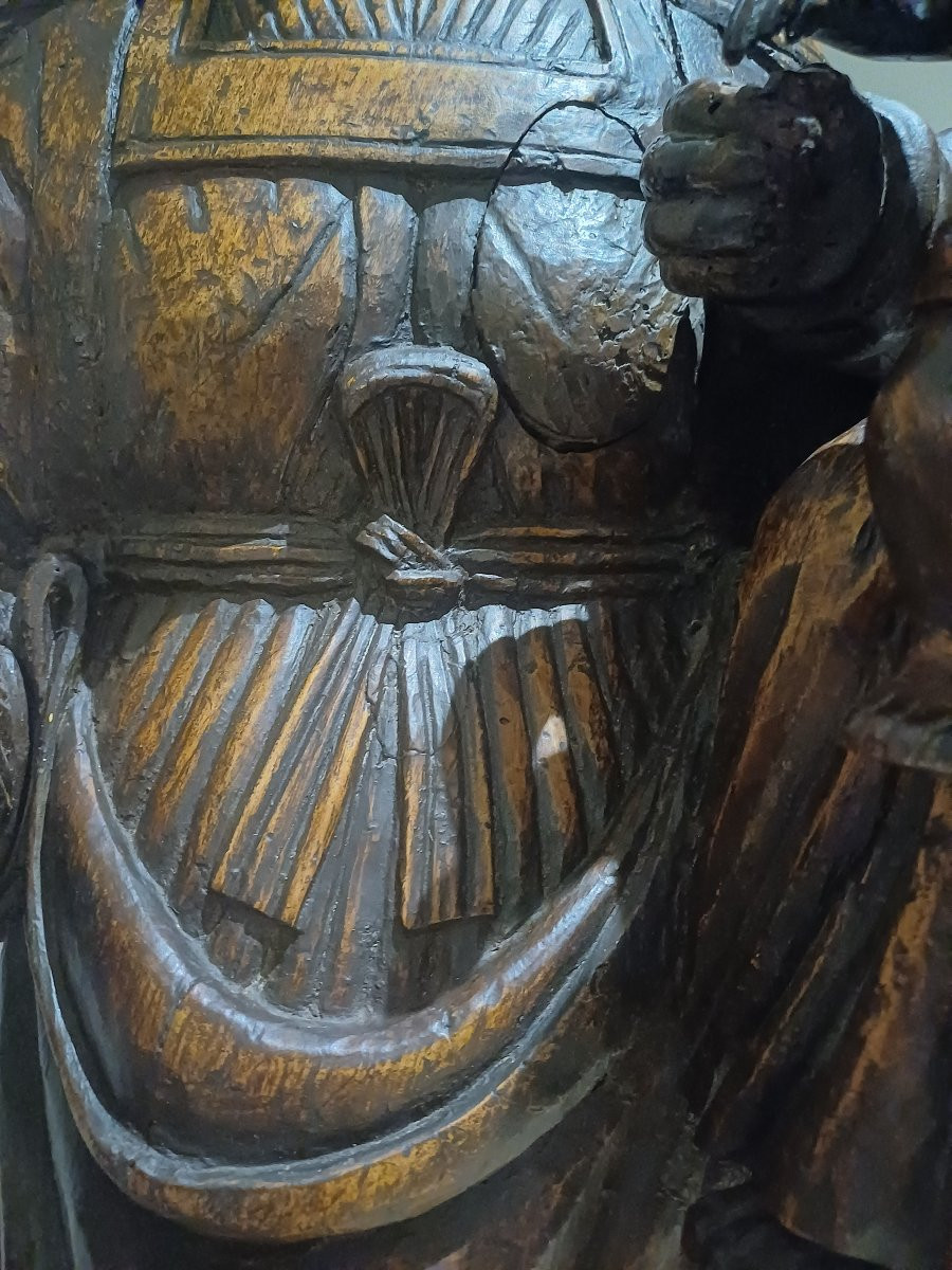 Vierge aux 2 Enfants Jean-Batiste et Jésus tenant L'orbe -photo-7