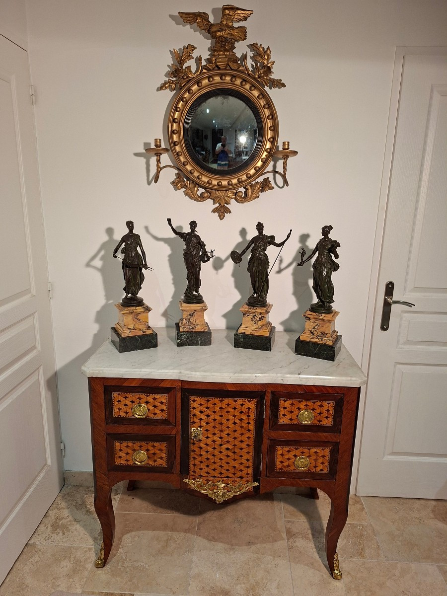  Four Bronze Allegories Of The Arts By Guillaume De Groot (1839-1922)