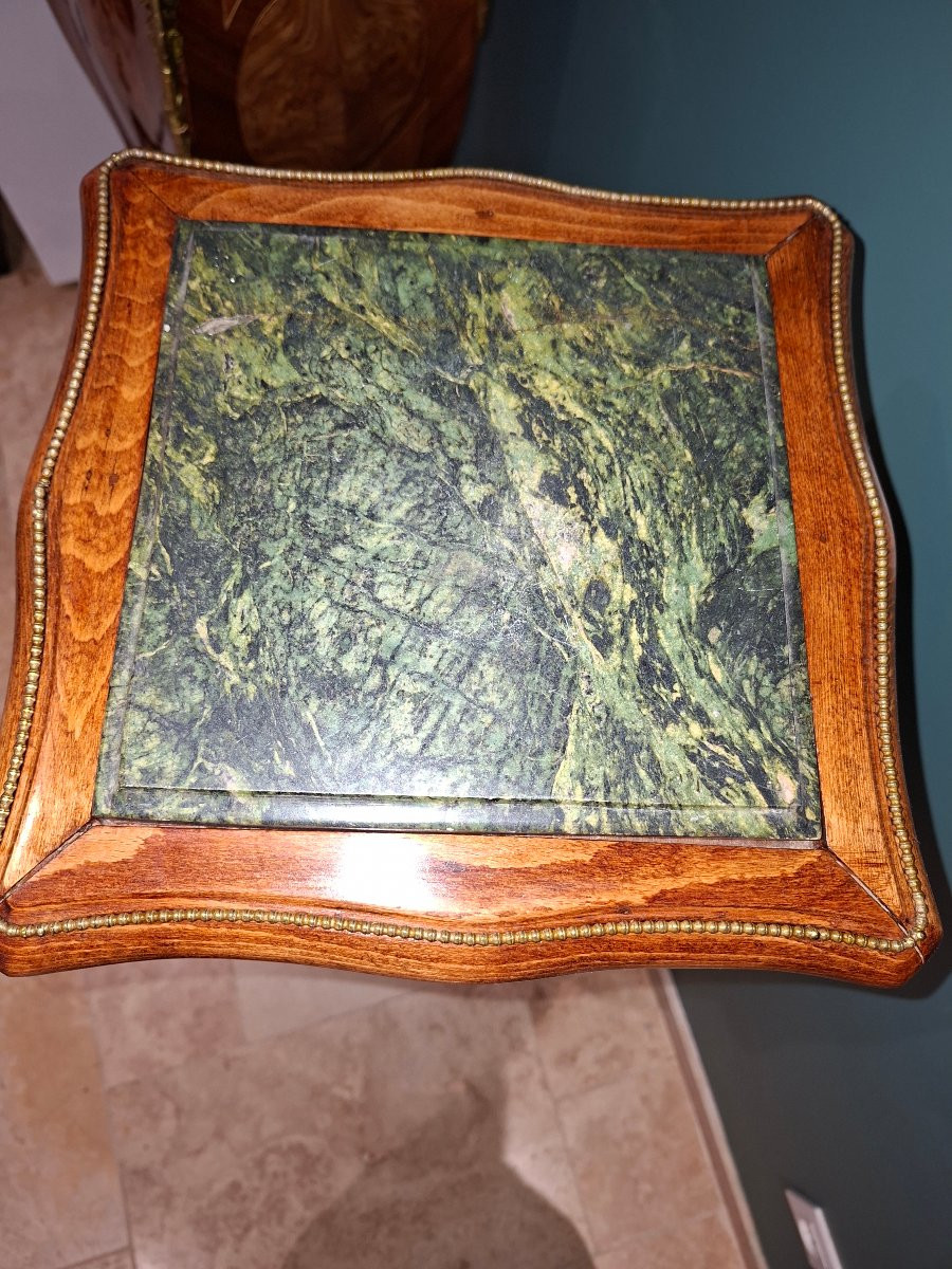 Pair Of Louis XV Style Marquetry And Bronze Holsters-photo-5