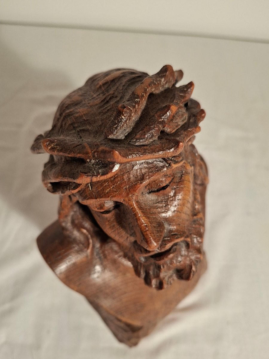 Bust Of Christ With A Crown Of Thorns -photo-3