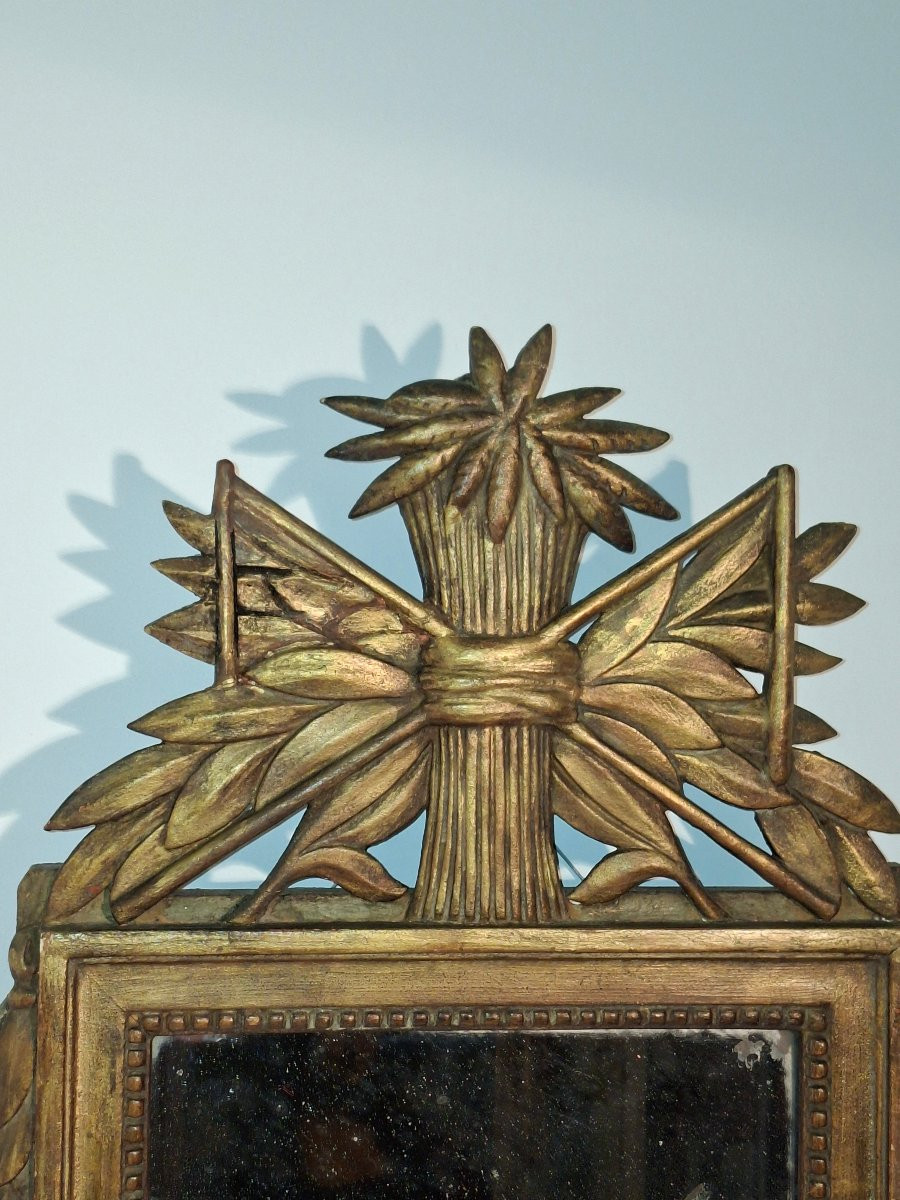 Miroir en Bois et Plâtre doré style Louis XV -photo-1