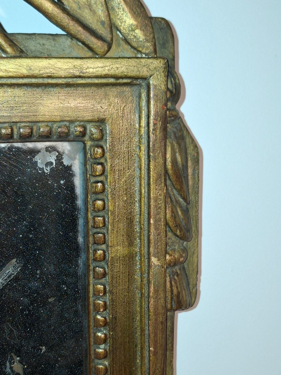 Miroir en Bois et Plâtre doré style Louis XV -photo-2